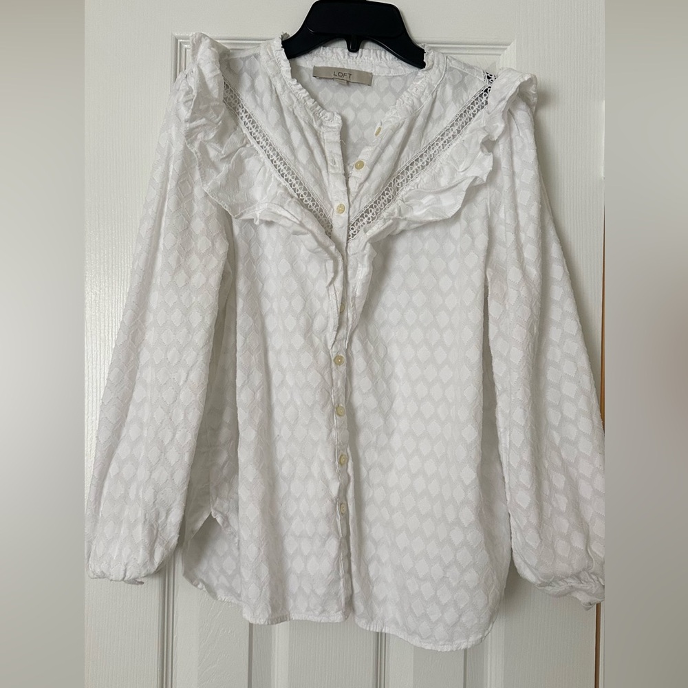 Loft White Blouse